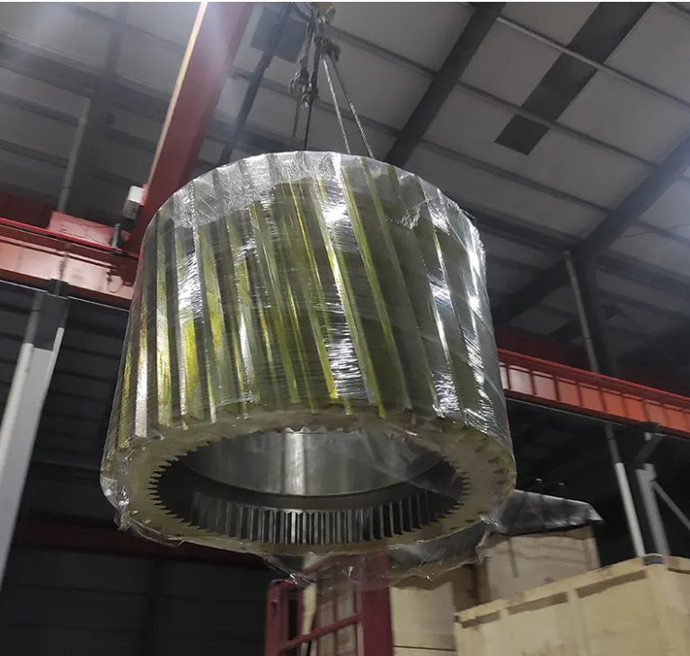 Schwere Zylindergetriebe für die Übertragung von Leistung in Silberfarbe