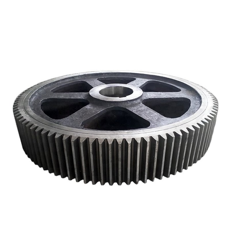 Variable Zähne Heavy Duty Gusseisen Spur Gear mit anpassbaren Größe für Präzisionsanwendungen