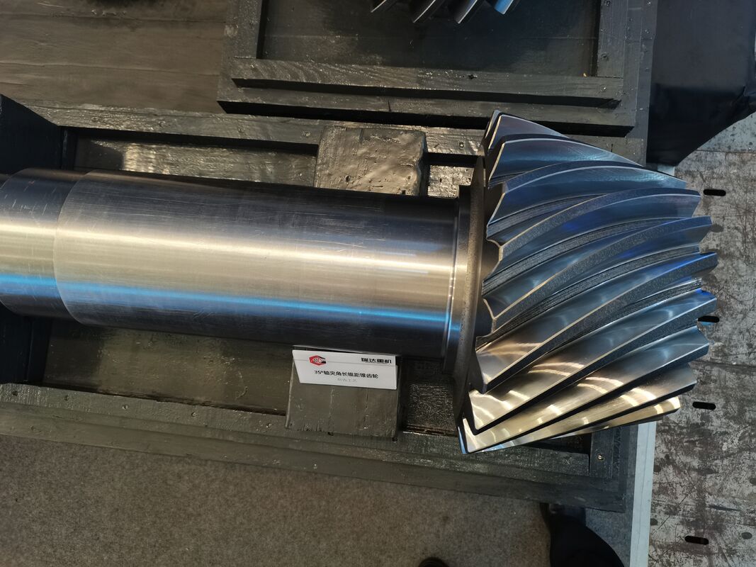 Hochpräzisions-Spiral-Bevel-Gangset mit Verschleißbeständigkeit und glatter Oberfläche für Industriegeräte