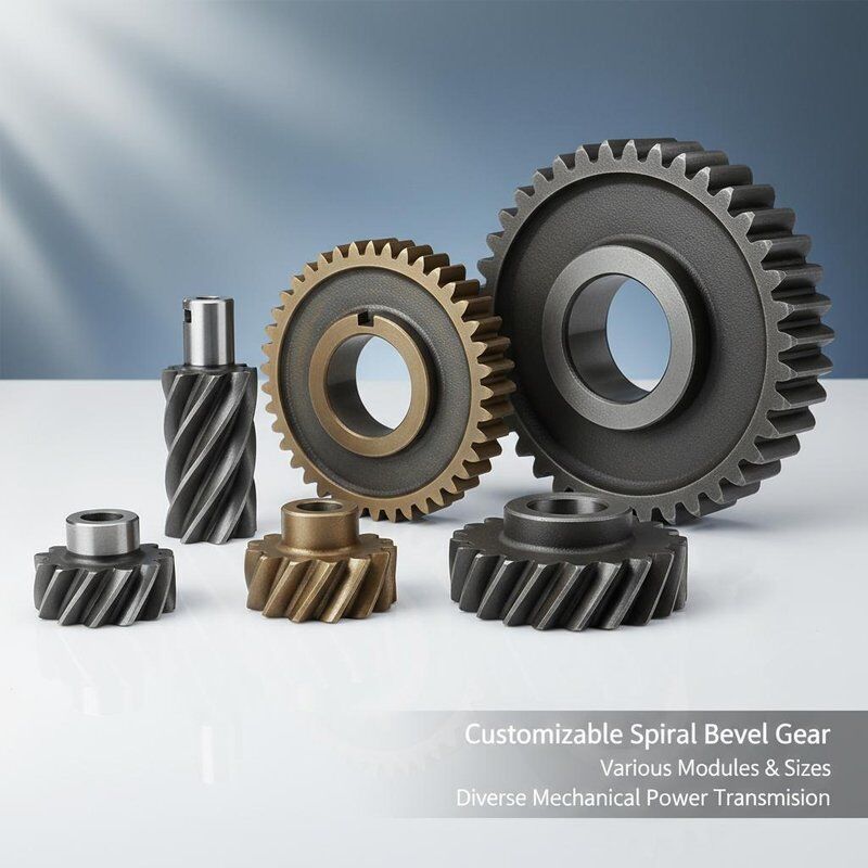 Anpassungsfähiges hochpräzises Spiral-Bevel-Gear mit HRC 58-62 Härte für die mechanische Kraftübertragung